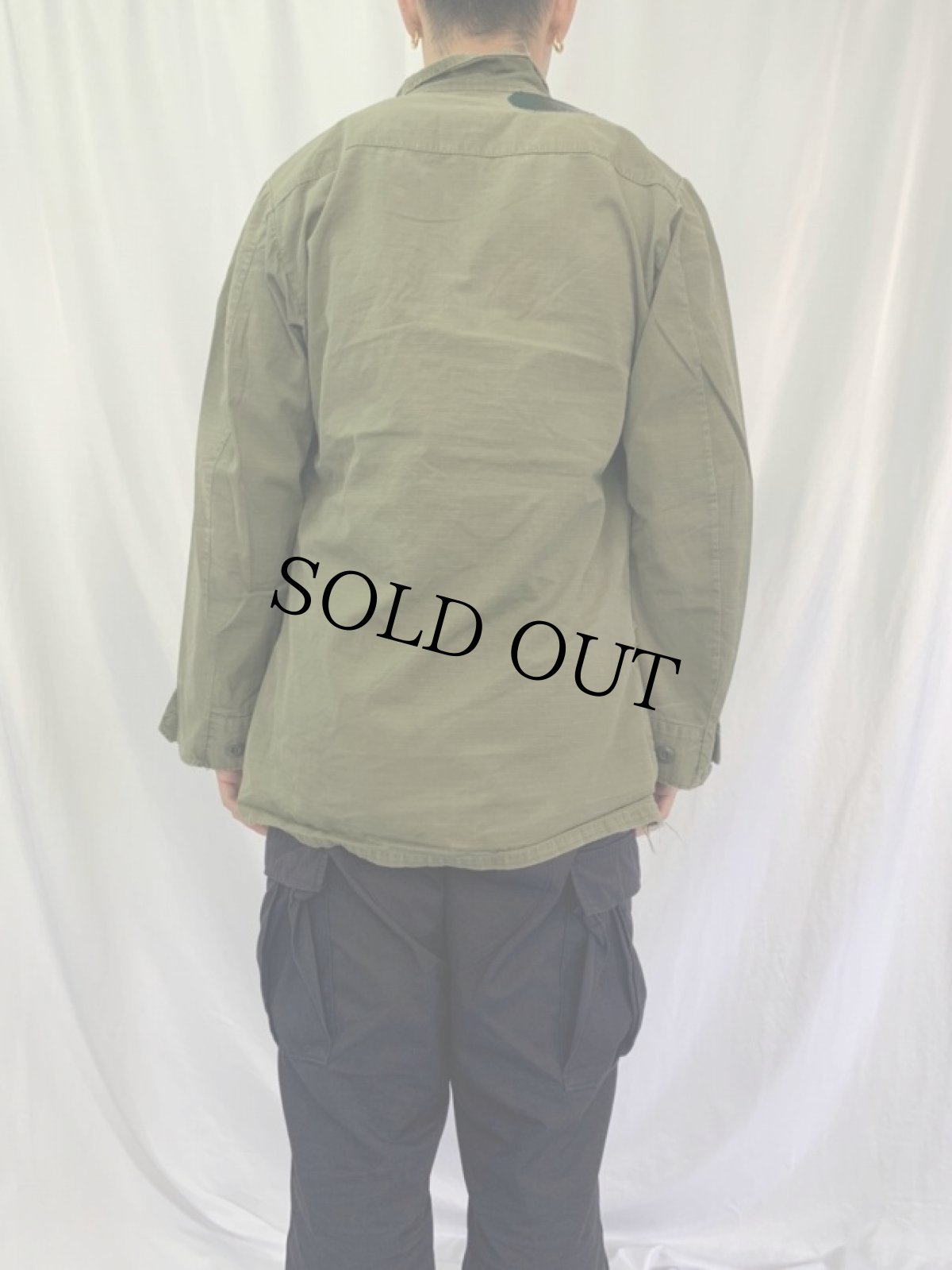 画像4: 60's U.S.AIR FORCE ジャングルファティーグジャケット 4th SMALL-LONG (4)