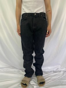 画像2: 90's Levi's 505 USA製 サルファブラックデニムパンツ W35 (2)