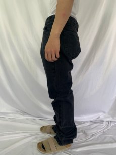 画像3: 90's Levi's 505 USA製 サルファブラックデニムパンツ W35 (3)