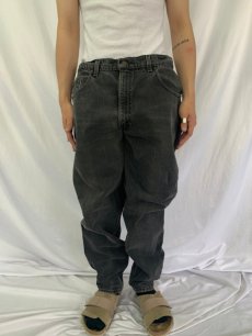 画像2: 90's Levi's 560 USA製 "LOOSE FIT" サルファブラックデニムパンツ W36 (2)