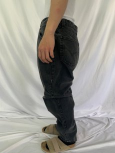 画像3: 90's Levi's 560 USA製 "LOOSE FIT" サルファブラックデニムパンツ W36 (3)