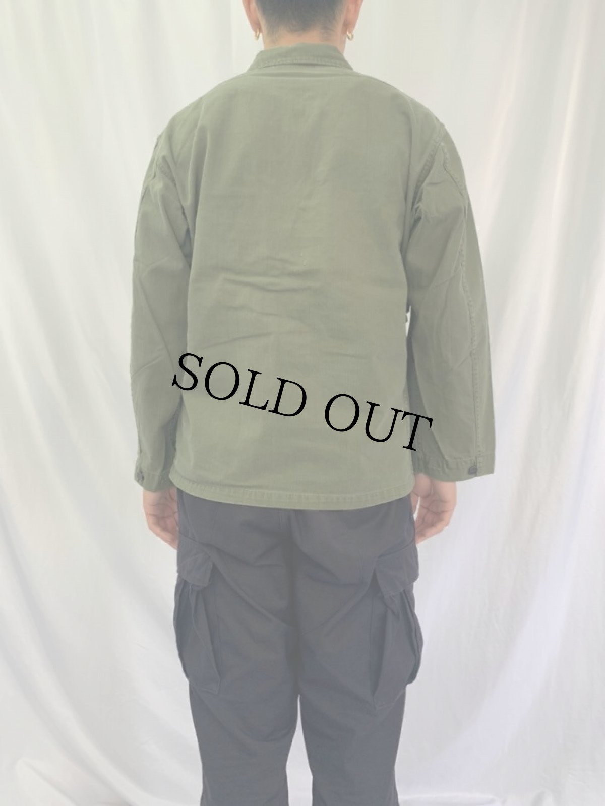 画像4: 40〜50's U.S.ARMY M-43 13スター HBTジャケット SIZE36R (4)