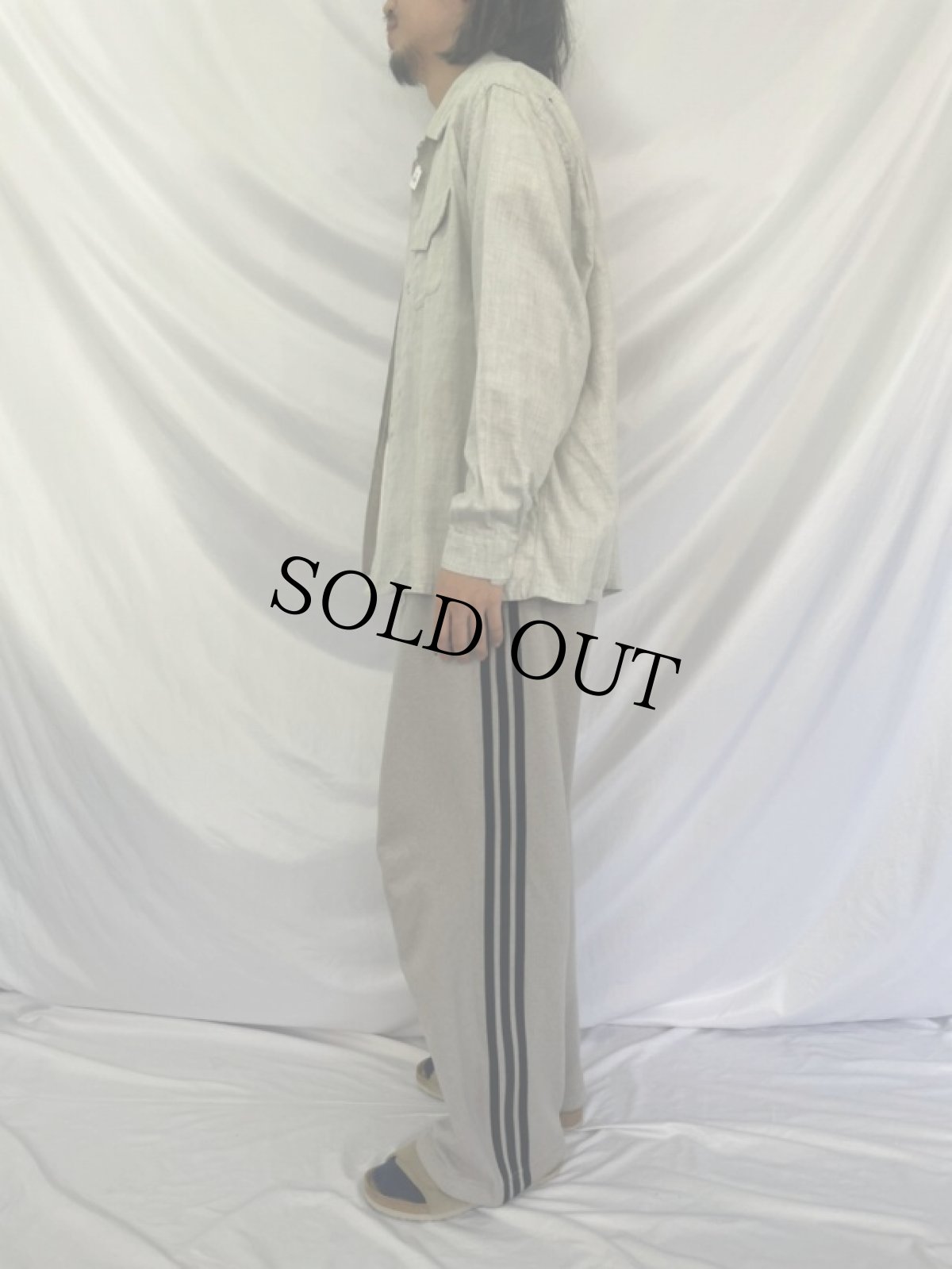 画像3: 50's レーヨン×ウール オープンカラーシャツ (3)