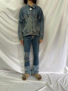 画像2: 80〜90's Levi's 70507 USA製 ギャラクティックウォッシュ デニムジャケット (2)