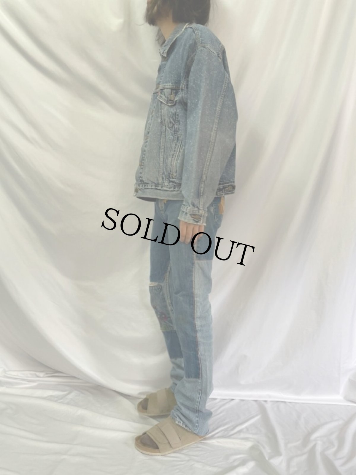 画像3: 80〜90's Levi's 70507 USA製 ギャラクティックウォッシュ デニムジャケット (3)