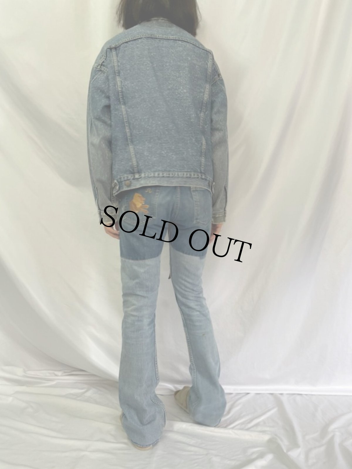 画像4: 80〜90's Levi's 70507 USA製 ギャラクティックウォッシュ デニムジャケット (4)