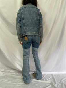 画像4: 80〜90's Levi's 70507 USA製 ギャラクティックウォッシュ デニムジャケット (4)