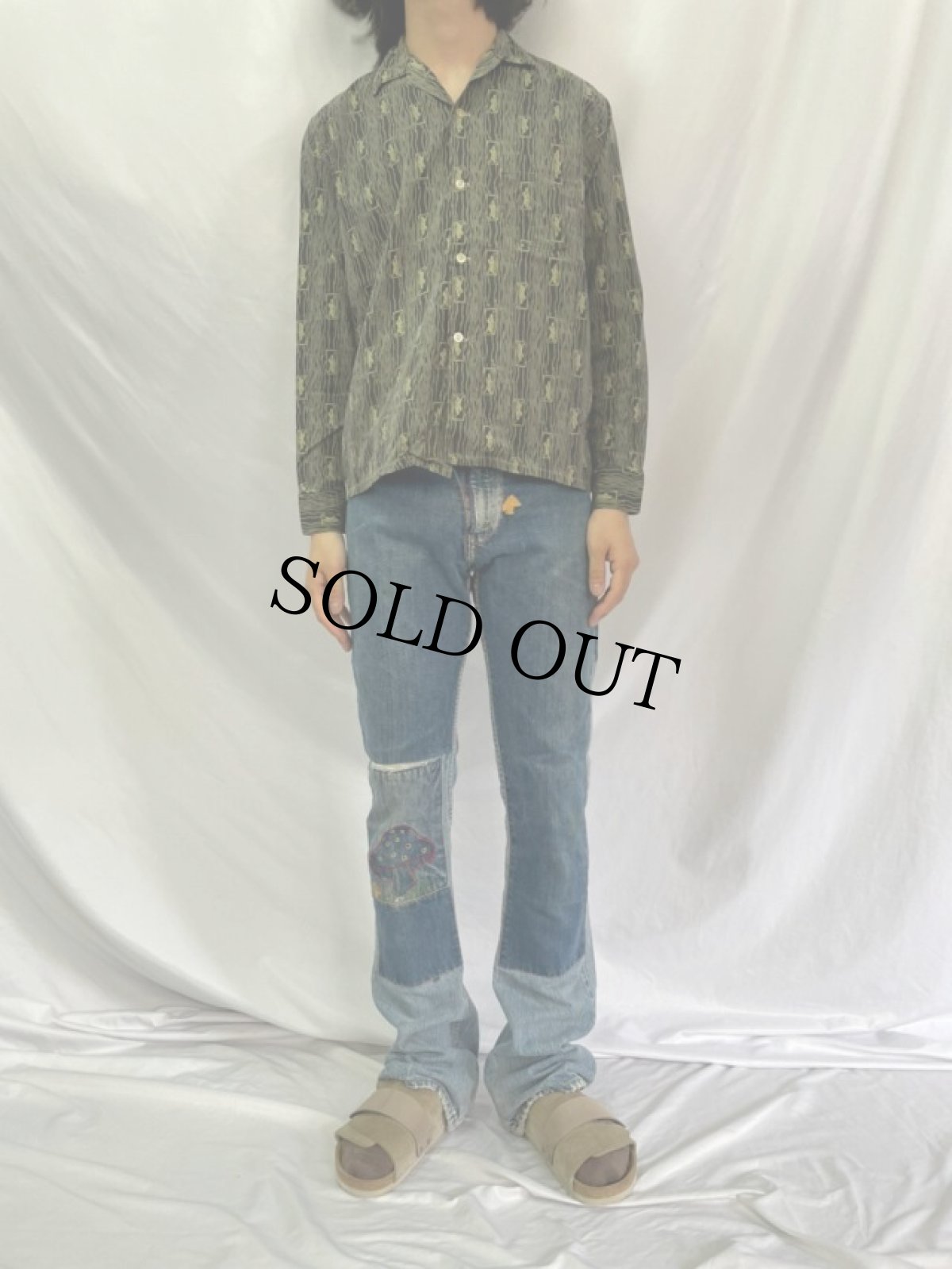 画像2: 70's Levi's 646 リメイク フレアデニムパンツ W31 (2)