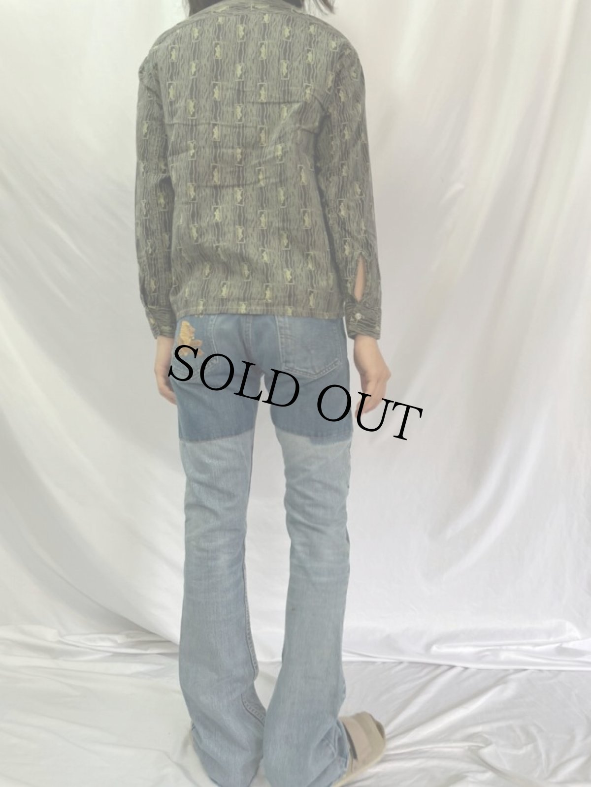 画像4: 70's Levi's 646 リメイク フレアデニムパンツ W31 (4)