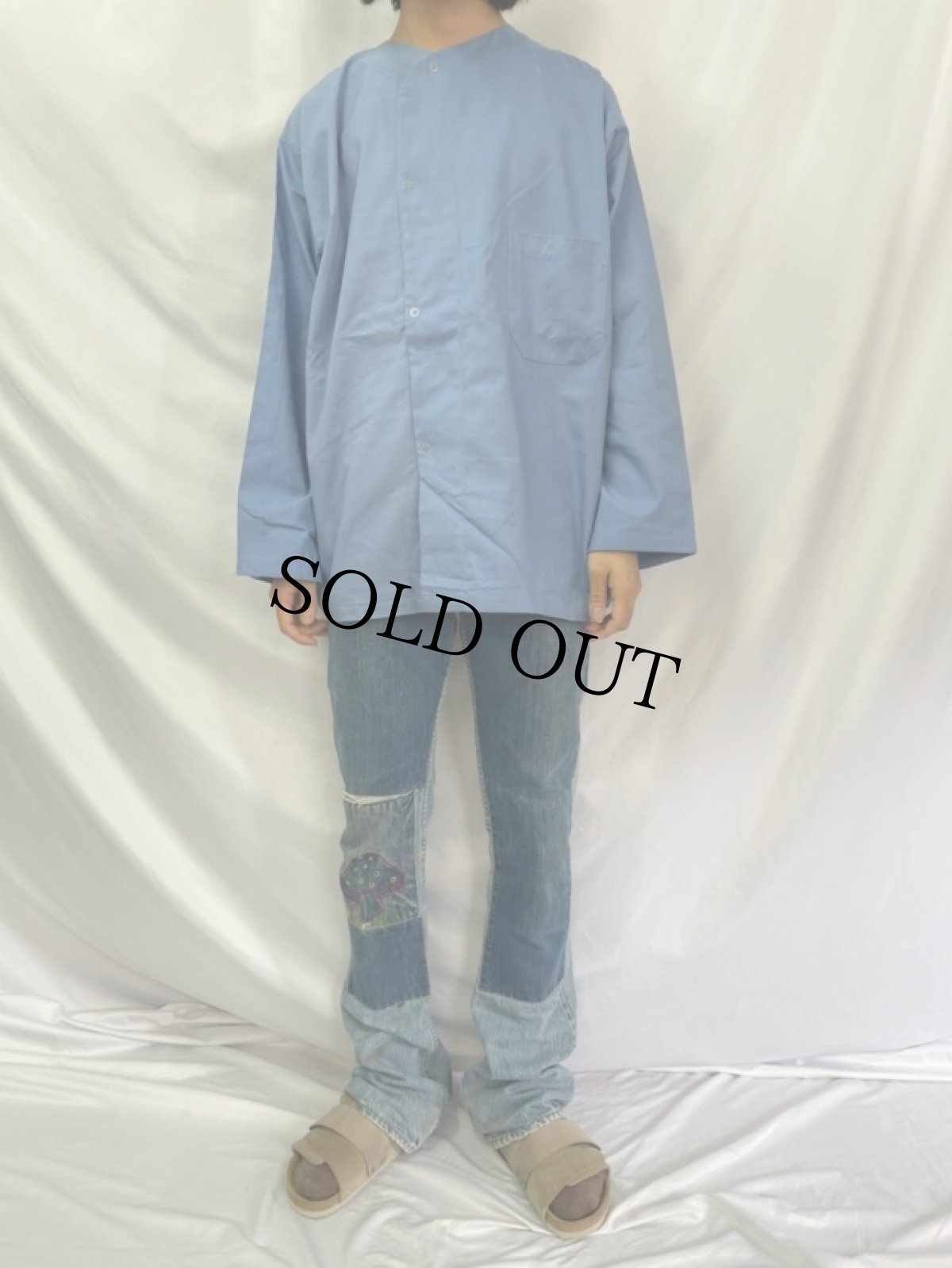 画像2: 50's U.S.ARMY スリーピングシャツ DEADSTOCK L (2)