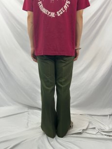 画像4: 80's Levi's "STA-PREST" カツラギ フレアパンツ W34 (4)
