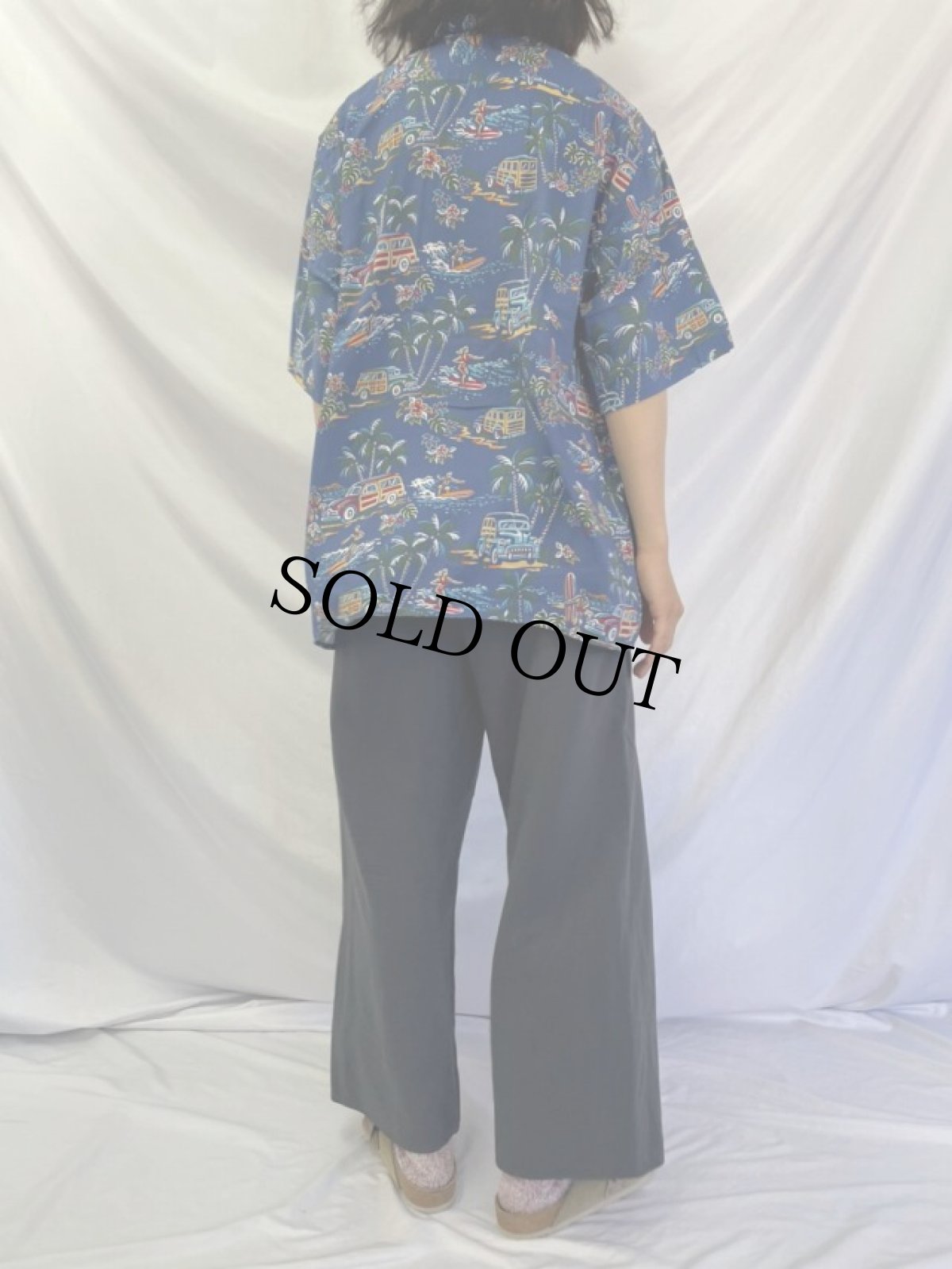 画像4: 90's ART OF EDDY Y by Reyn Spooner HAWAI製 オールオーバーパターン レーヨンアロハシャツ XL (4)