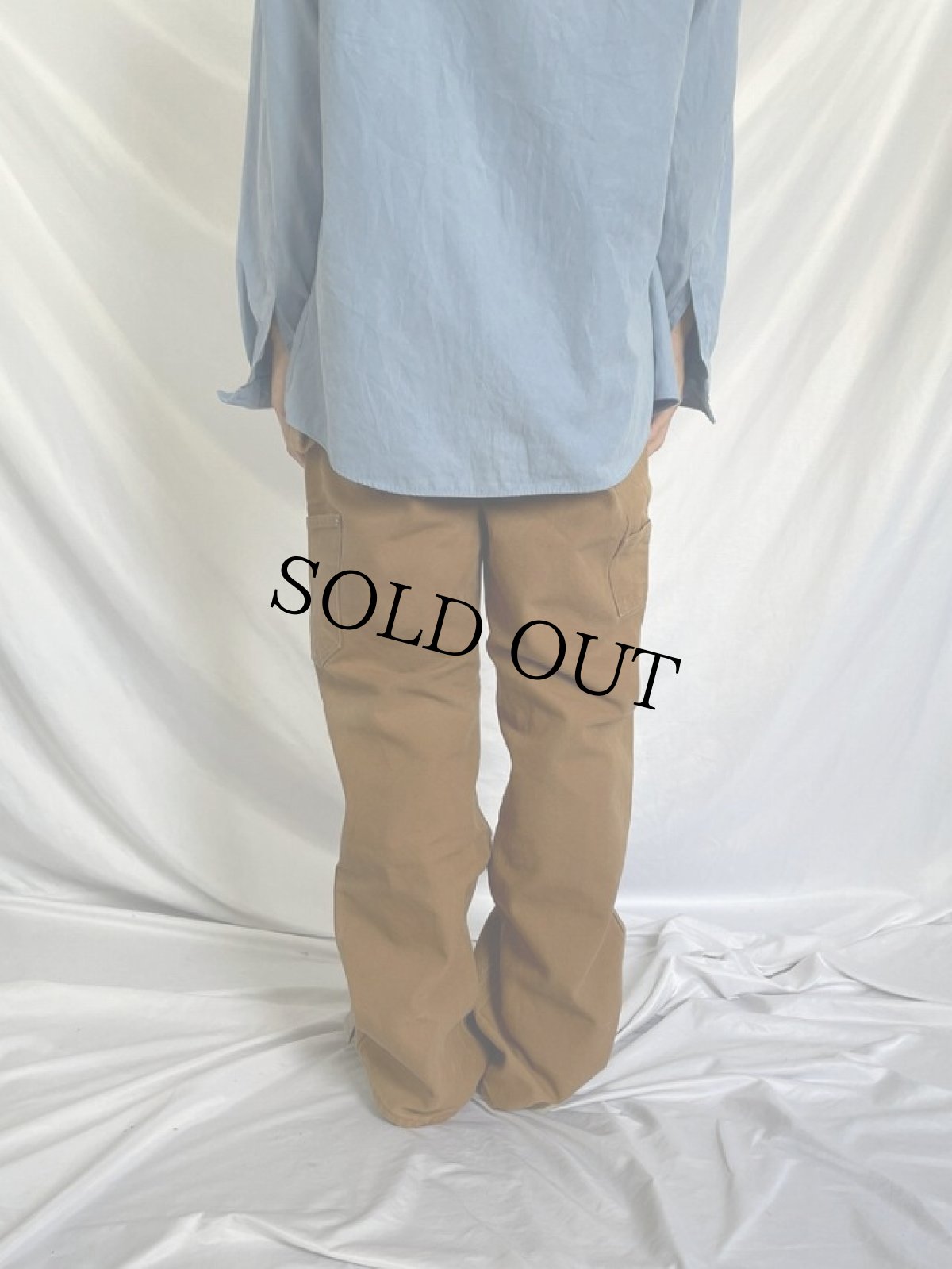 画像4: 70's Carhartt プリントタグ USA製 ダブルニー ダックペインターパンツ W32 (4)