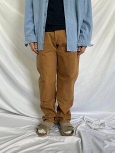 画像2: 70's Carhartt プリントタグ USA製 ダブルニー ダックペインターパンツ W32 (2)