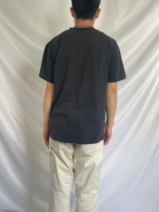 画像4: 90's anvil USA製 無地Tシャツ BLACK XL (4)