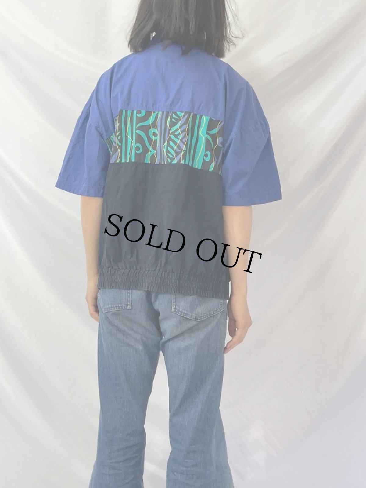 画像4: pierre cardin ロゴ刺繍 切り替え ジップジャケット (4)