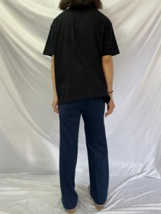 画像4: 【SALE】ガンジャ×マジックマッシュルーム 陰陽デザイン 刺繍Tシャツ BLACK 2XL (4)