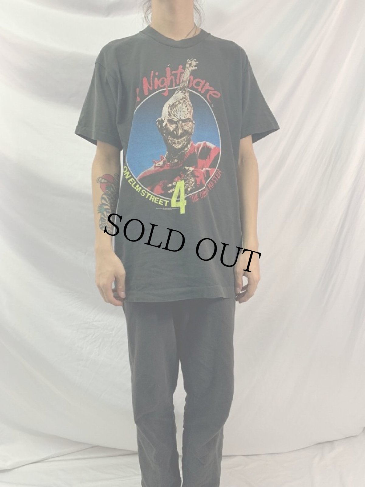 画像2: 90's A Nightmare USA製 ホラー映画 プリントTシャツ XL (2)