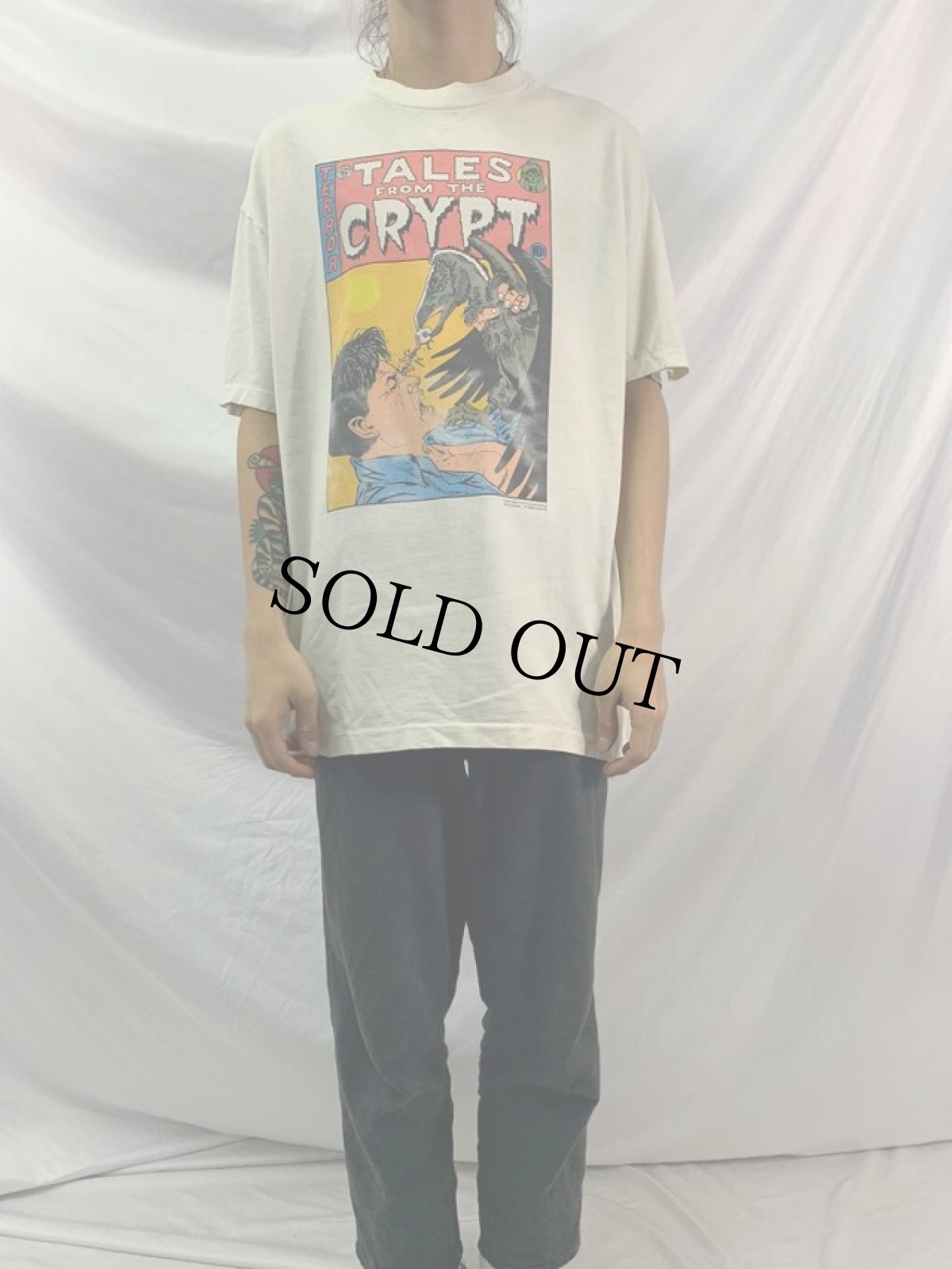 画像2: 90's TALES FROM THE CRYPT USA製 ホラードラマ プリントTシャツ XL (2)