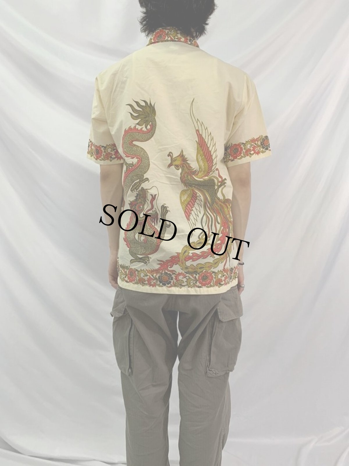 画像4: 70's 龍柄 バティックシャツ (4)