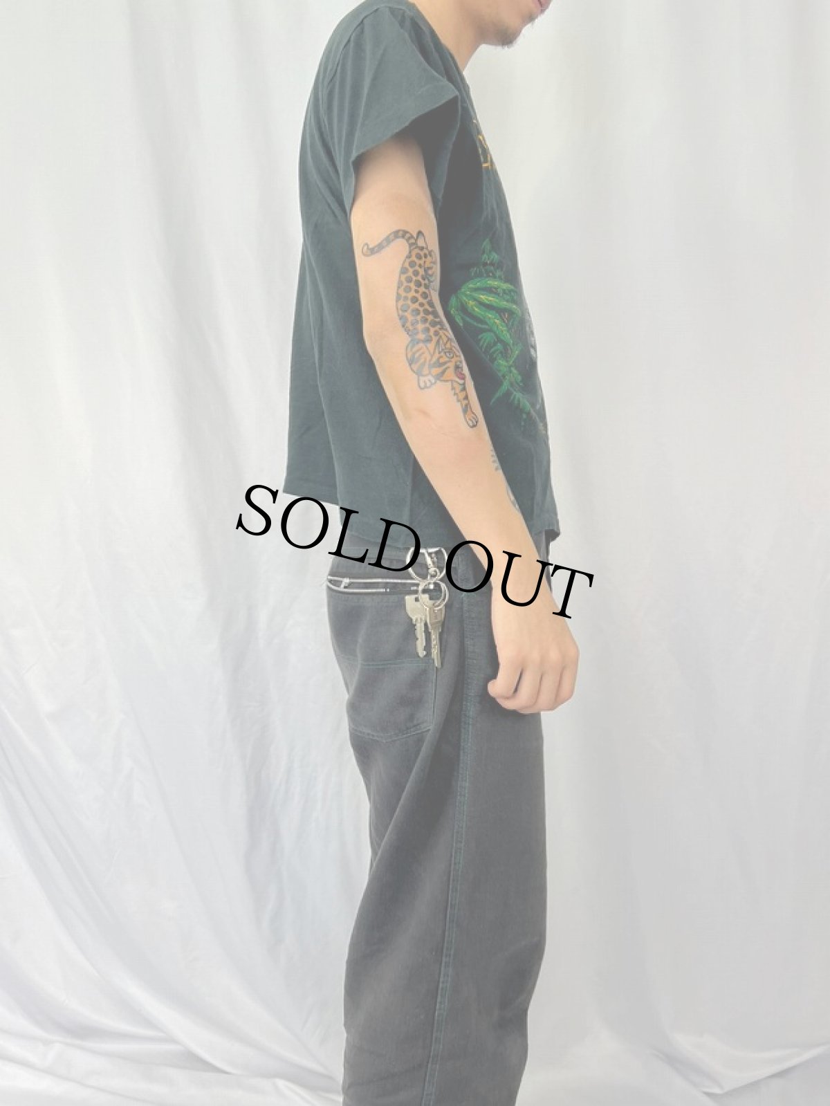 画像3: 90's Bob Marley UK製 "THE LEGEND" レゲエミュージシャン プリントTシャツ L (3)