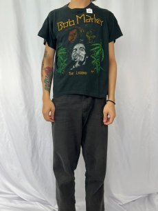 画像2: 90's Bob Marley UK製 "THE LEGEND" レゲエミュージシャン プリントTシャツ L (2)