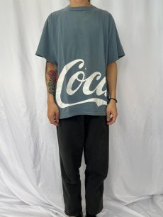 画像2: 90's Coca-Cola USA製 巻きプリントTシャツ XL (2)