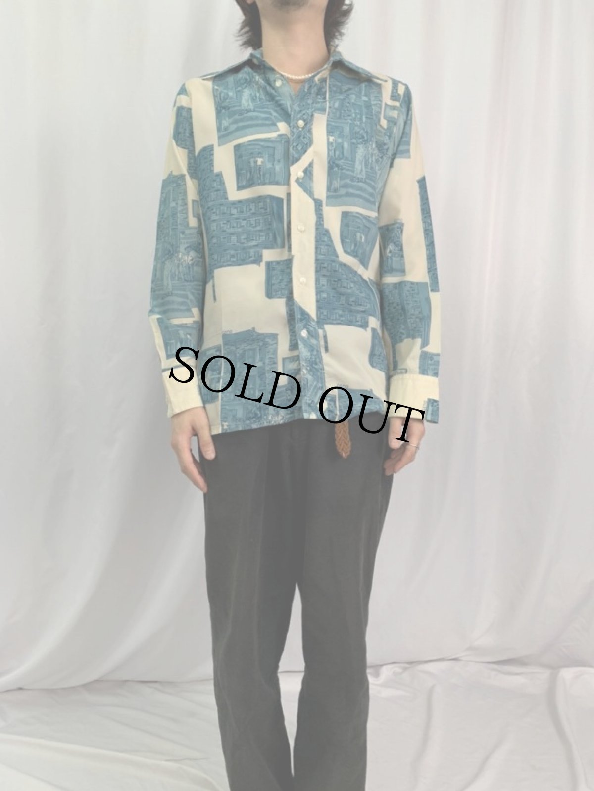 画像2: 70's GENO "理由なき反抗" 映画プリントシャツ M (2)