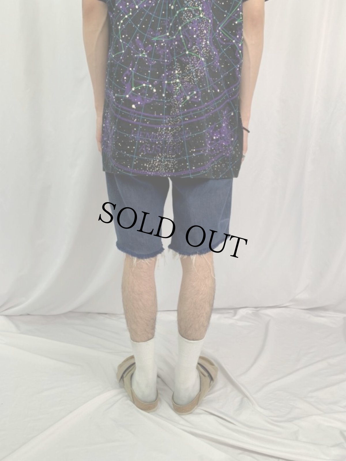 画像4: 70〜80's Levi's VAT DYE カットオフ デニムショーツ W32 (4)