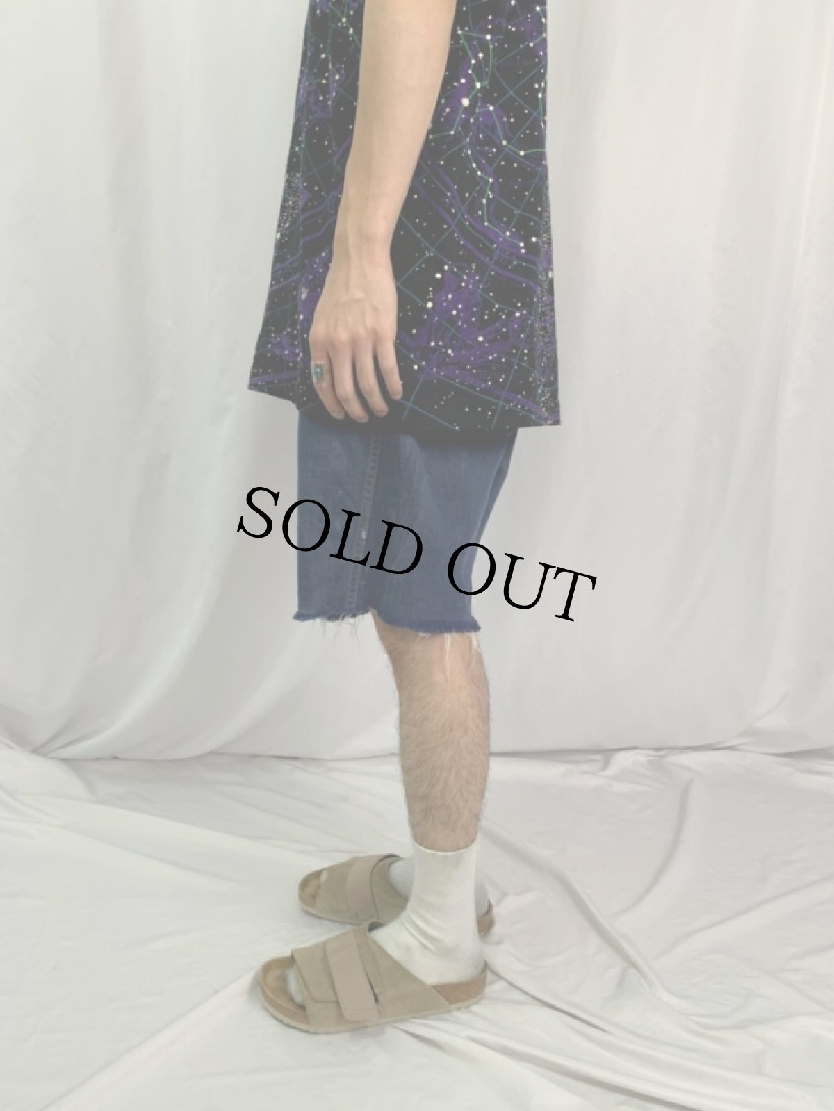 画像3: 70〜80's Levi's VAT DYE カットオフ デニムショーツ W32 (3)