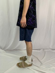 画像3: 70〜80's Levi's VAT DYE カットオフ デニムショーツ W32 (3)