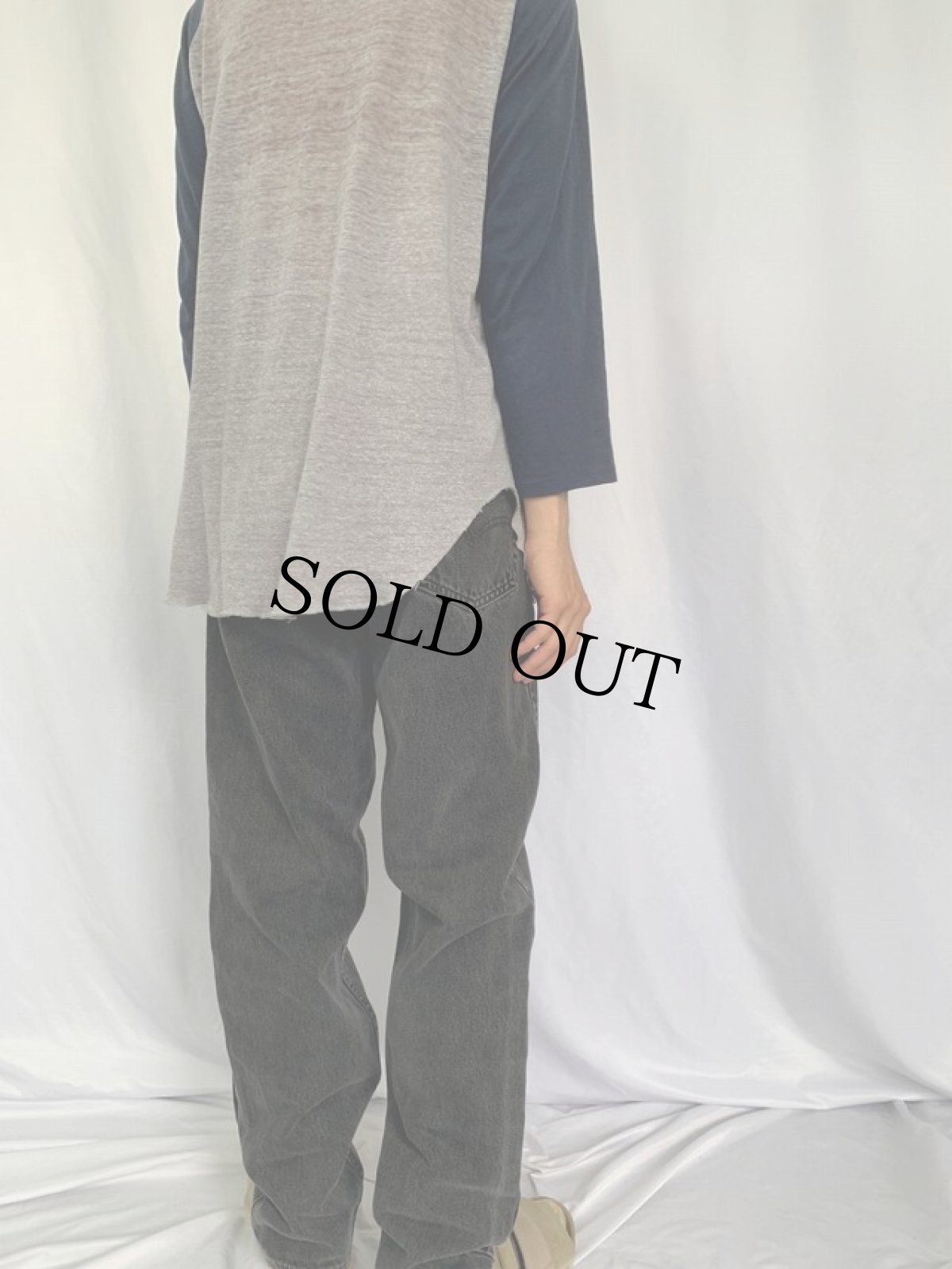 画像4: 90's Levi's 550 USA製 サルファブラックデニムパンツ W33 (4)