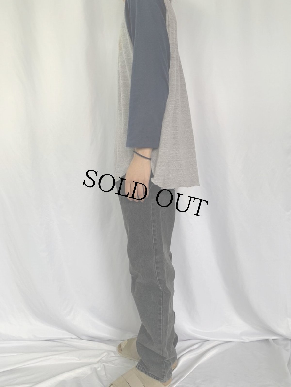 画像3: 90's Levi's 550 USA製 サルファブラックデニムパンツ W33 (3)