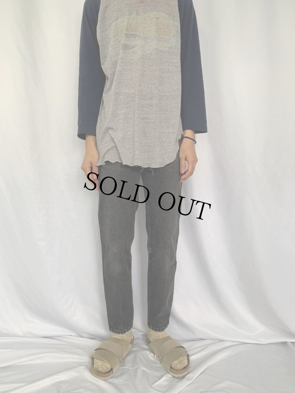 画像2: 90's Levi's 550 USA製 サルファブラックデニムパンツ W29 (2)