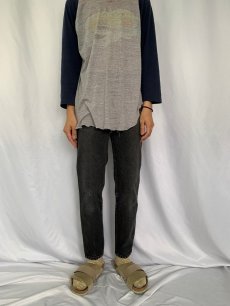 画像2: 90's Levi's 550 USA製 サルファブラックデニムパンツ W29 (2)