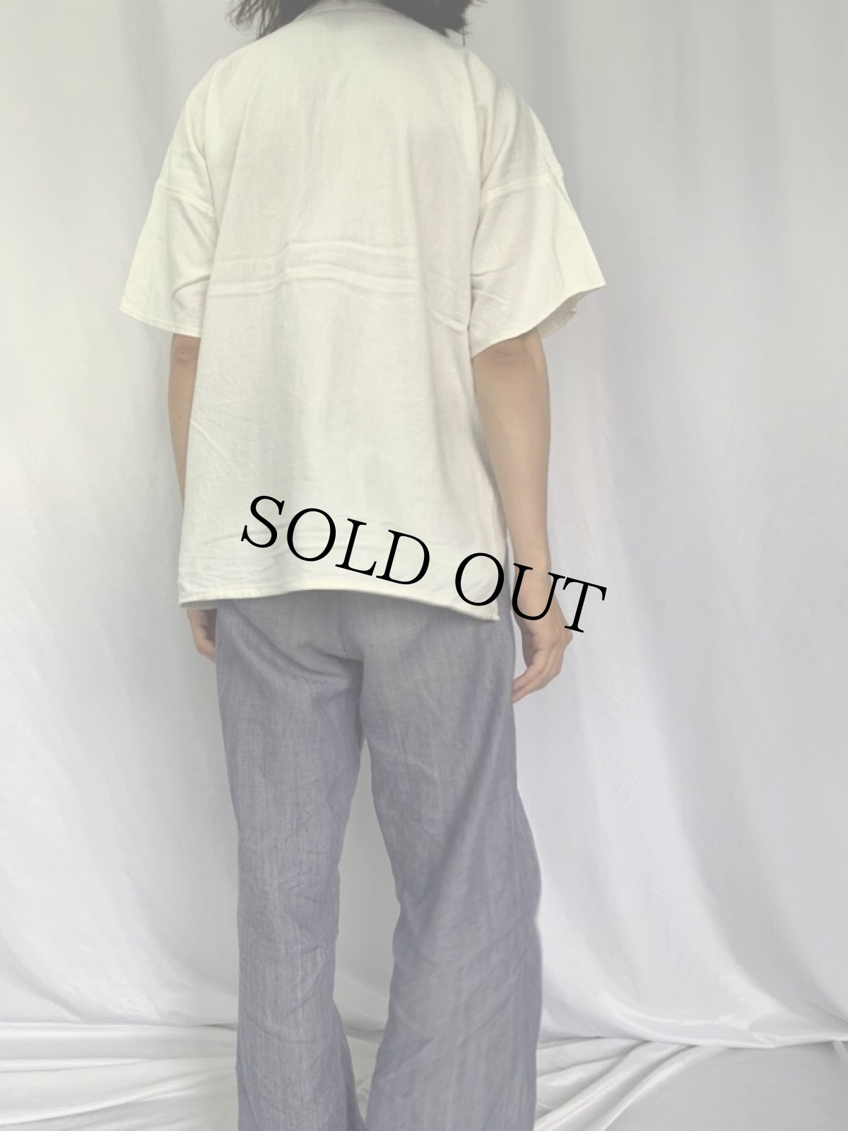 画像4: 〜70's ボーダー柄 オープンカラーシャツ (4)