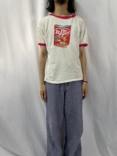 画像2: 70's Dr Popper "WACKEY PACKAGES" パロディプリント リンガーTシャツ L (2)