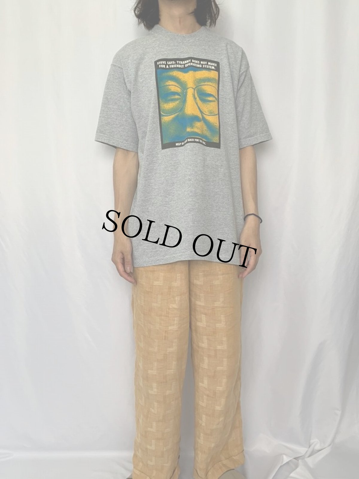 画像2: 90's Power Computing USA製 "Steve Kahng" 名言プリント IT企業Tシャツ L (2)