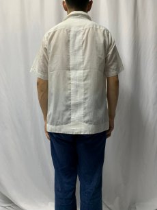 画像4: 80's 刺繍デザイン キューバシャツ (4)