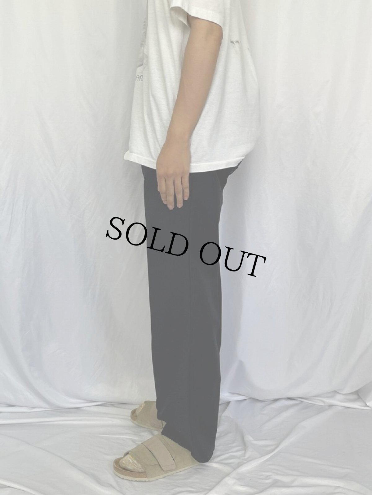 画像3: 90's Levi's USA製 "STA-PREST" ポリエステルパンツ BLACK W39 (3)