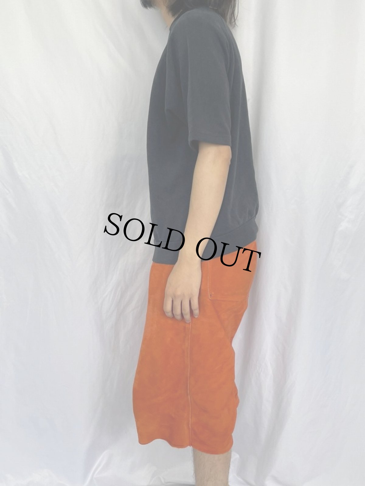 画像3: 70〜80's "TNENESSEE UNIV." カレッジプリント ラグラン半袖スウェット BLACK (3)