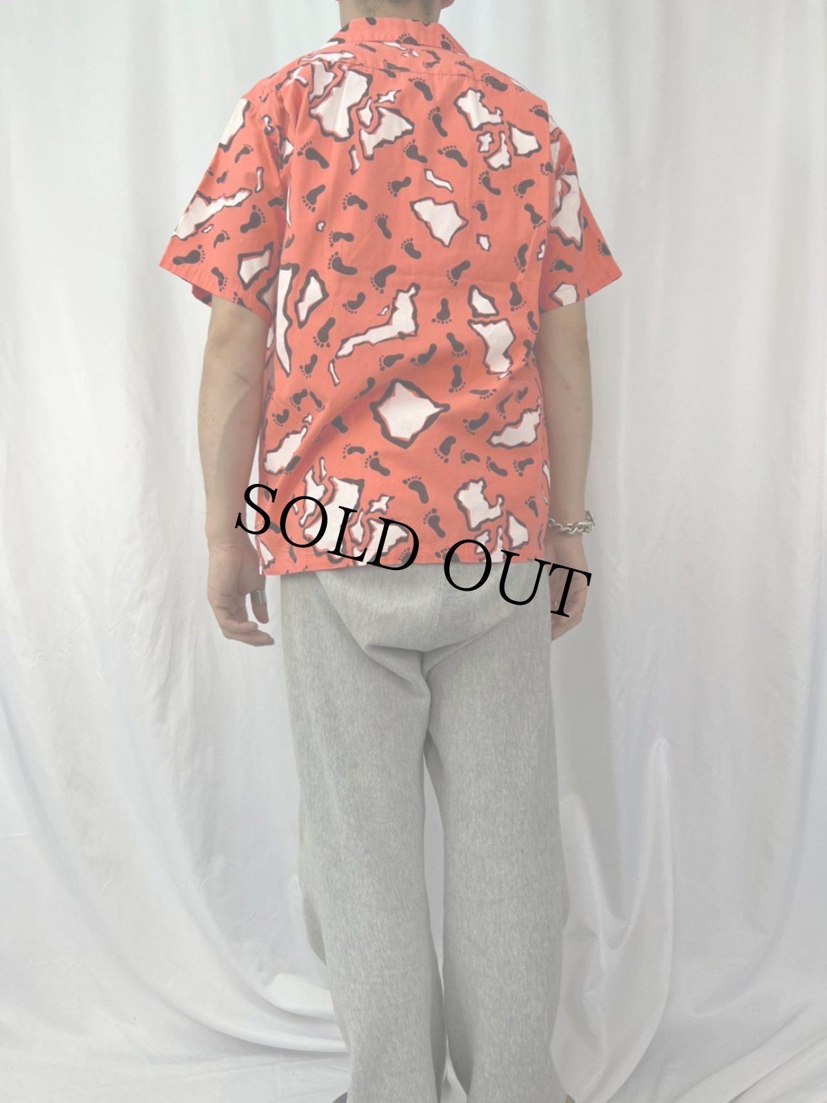 画像4: 60's Diamond Head 古銭ボタン 総柄 コットンアロハシャツ (4)