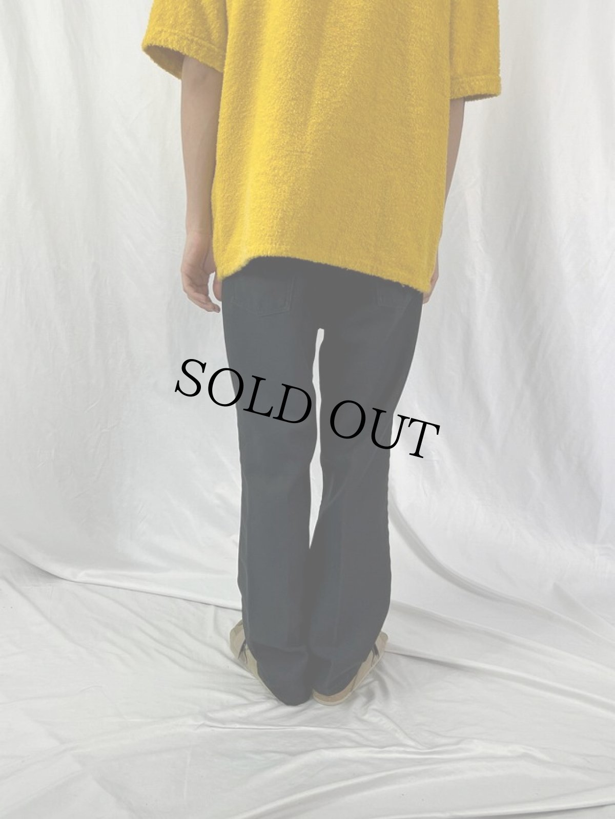 画像4: 90's Levi's "STA-PREST" ポリエステルフレアパンツ BLACK W33 (4)