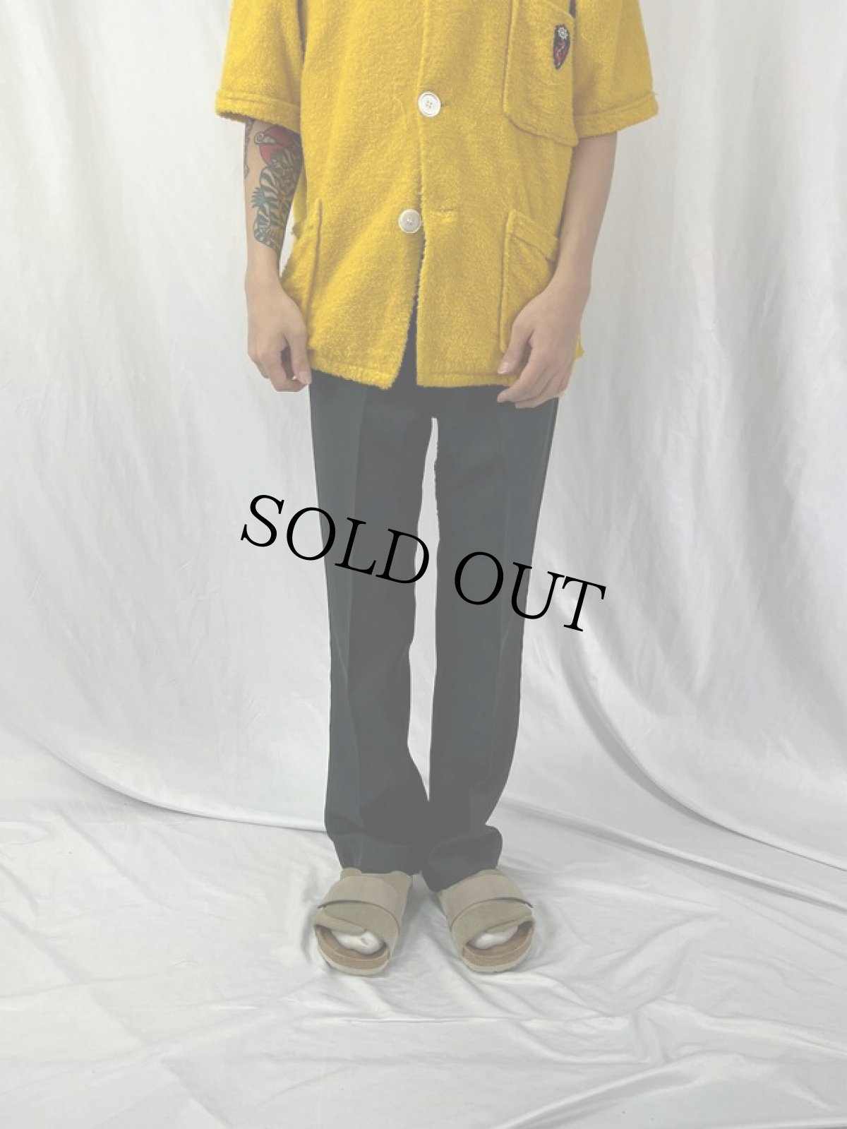 画像2: 70〜80's Levi's "STA-PREST" ポリエステルフレアパンツ BLACK W31 (2)