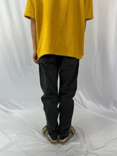 画像4: 90's Levi's SILVER TAB USA製 "straight&narrow" ブラックデニムパンツ W32 (4)