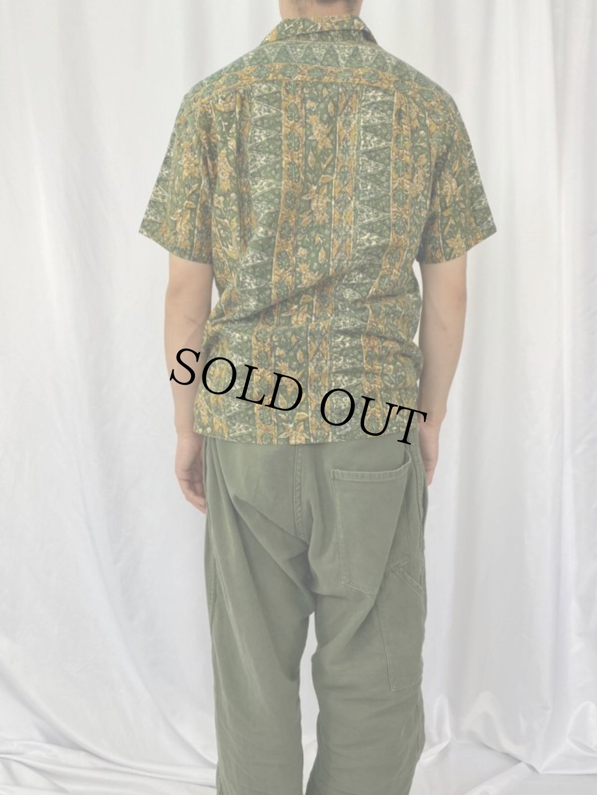 画像4: 60's Ross Sutherland 古銭ボタン オープンカラーシャツ (4)