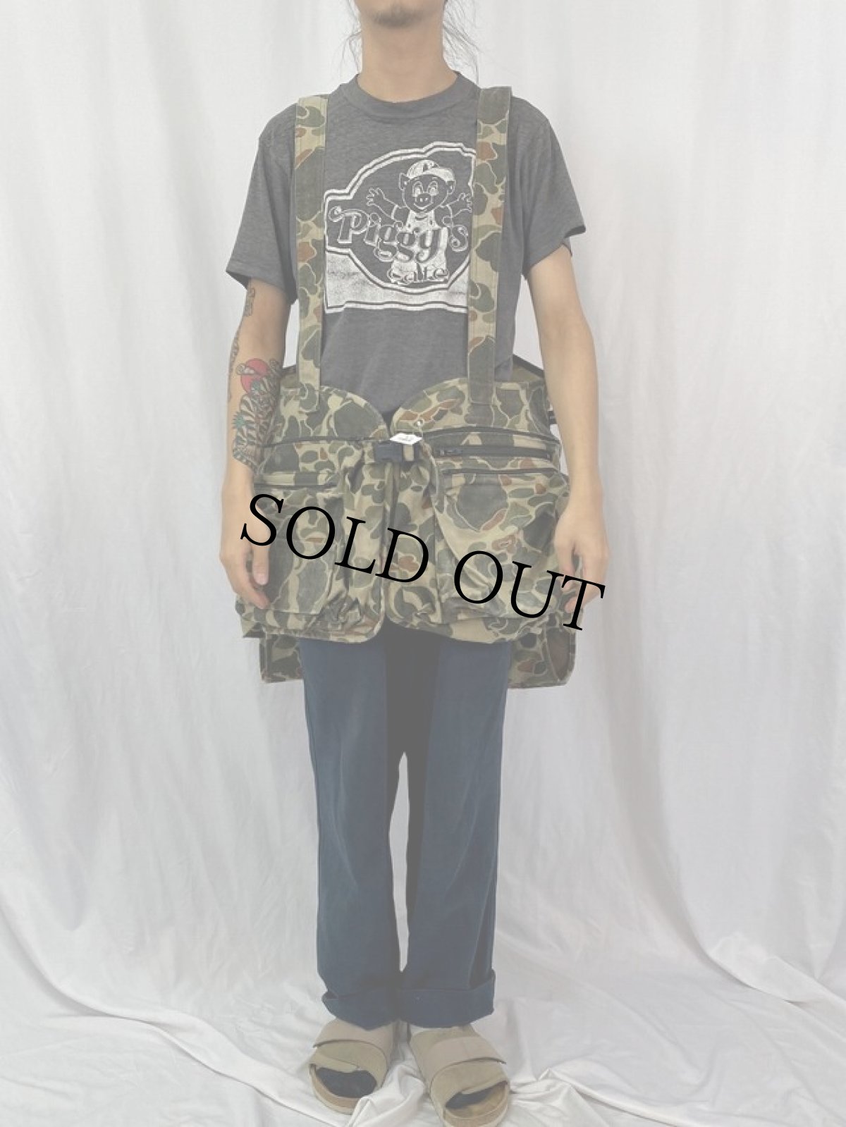 画像2: 10x USA製 ダックハンターカモ ハンティングベスト L (2)