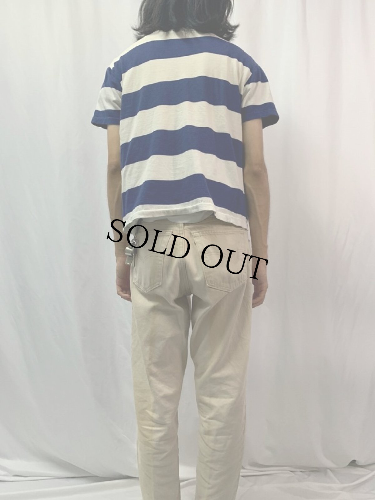 画像4: 60〜70's ITALY製 ボーダー柄 Tシャツ (4)