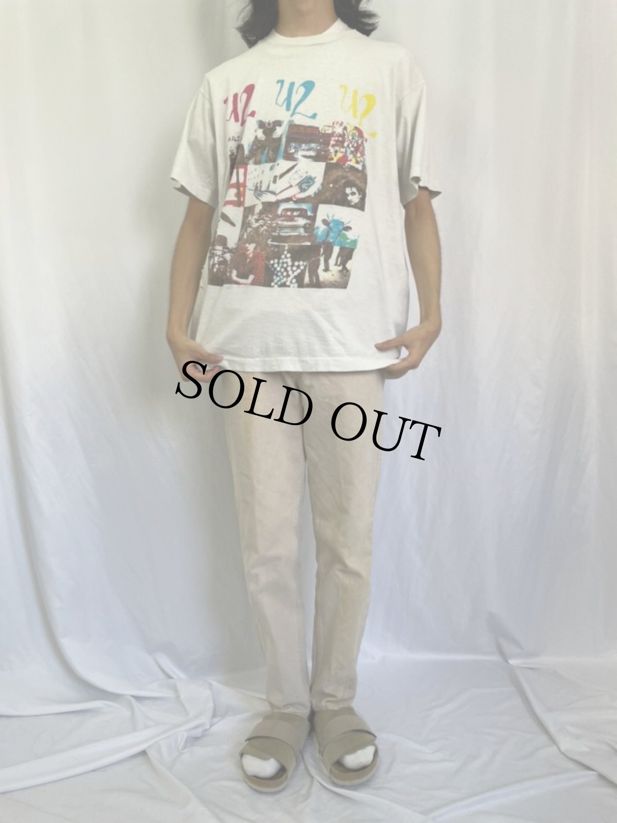 画像2: 90's U2 USA製 "Zoo tv tour 92" ロックバンドプリントTシャツ XL (2)