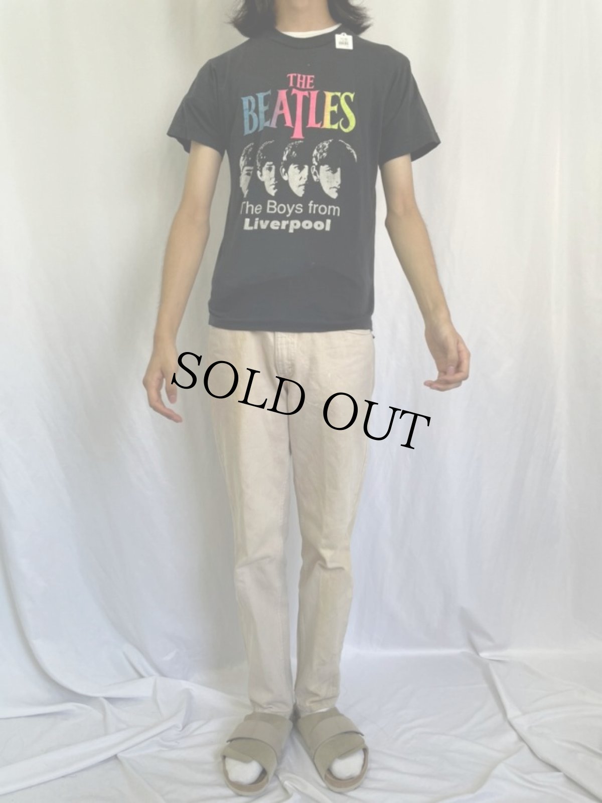 画像2: 80's THE BEATLES "The Boys from Liverpool" ロックバンドプリントTシャツ (2)